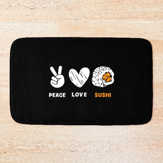 Japan Delicious Maki Chopsticks Bath Mats