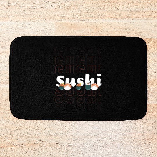 Japanese Fish Maki Cuisine Bath Mats