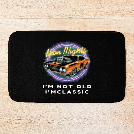 Timeless Neon Statement Bath Mats - Hot Rod