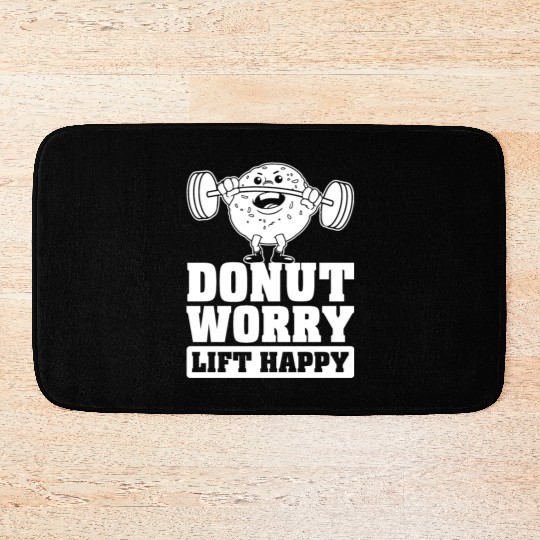 Fitness Donut Funny Donut Gym Bath Mats