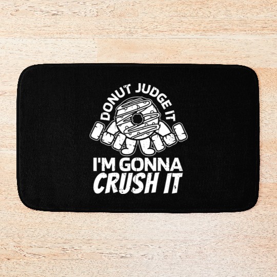 Fitness Donut Funny Donut Gym Bath Mats