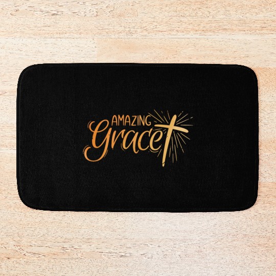Amazing Grace Lettering Bath Mats