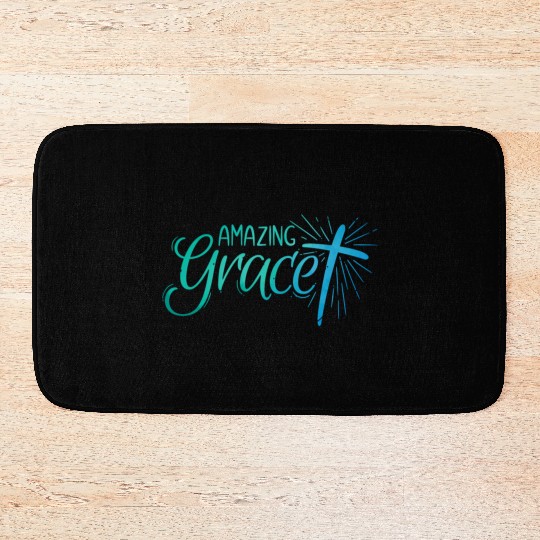 Amazing Grace Lettering Bath Mats