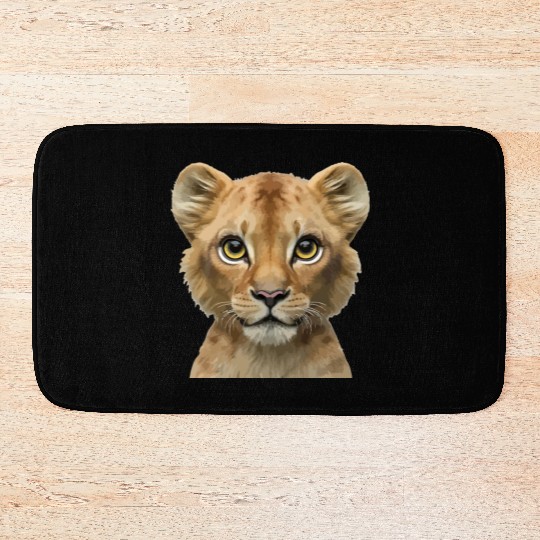 cute lion king animals design Bath Mats