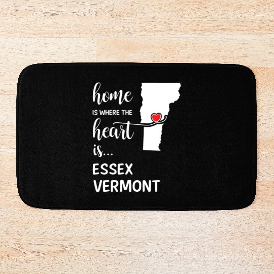 Essex County Vermont Is Where My Heart Is Gift Bath Mats