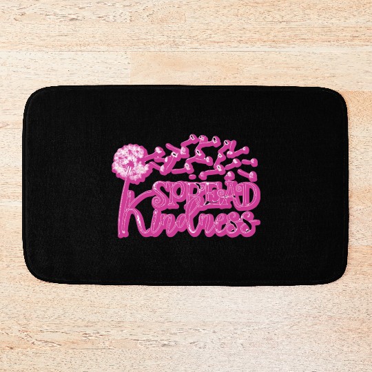 spread kindness like snowflakes Bath Mats