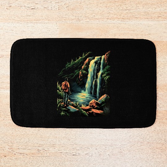 Photography Waterfall Nature Photographer Camera Bath Mats