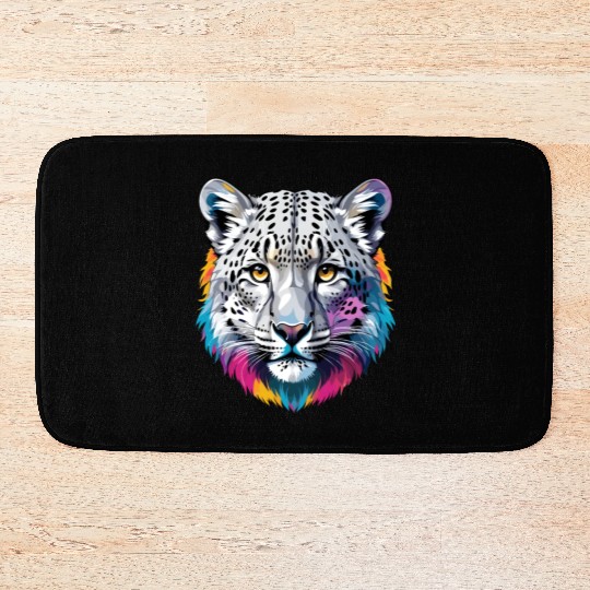 Snow Leopard Bath Mats