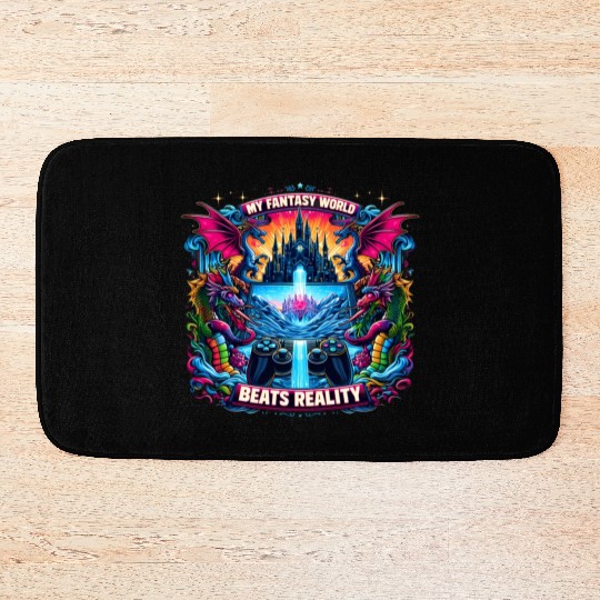 My fantasy world beats reality - Fantasy Bath Mats