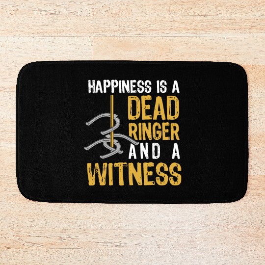 Funny Dead Ringer Horseshoe Pitching Bath Mats
