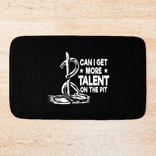 Funny Horseshoe Pitching Bath Mats