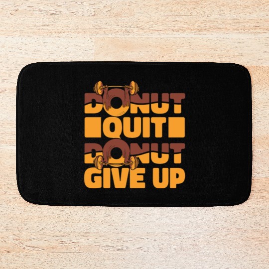 Fitness Donut Funny Donut Gym Bath Mats
