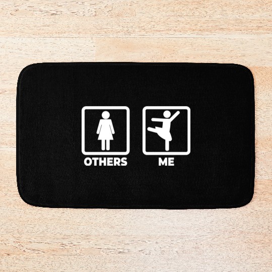 Me as a Ballet Dancer Bath Mats