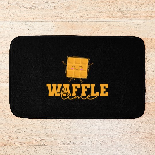 Waffle Time Favorite Food Bath Mats