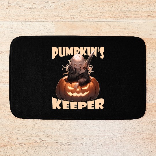 Pumpkin's Keeper Evil Killer Anime Jack O Lantern Bath Mats