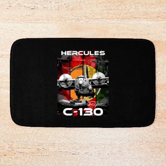 C-130 Hercules Military Aircraft Bath Mats