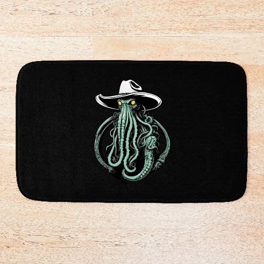 Weird Wild West - Cthulhu Cowboy Bath Mats