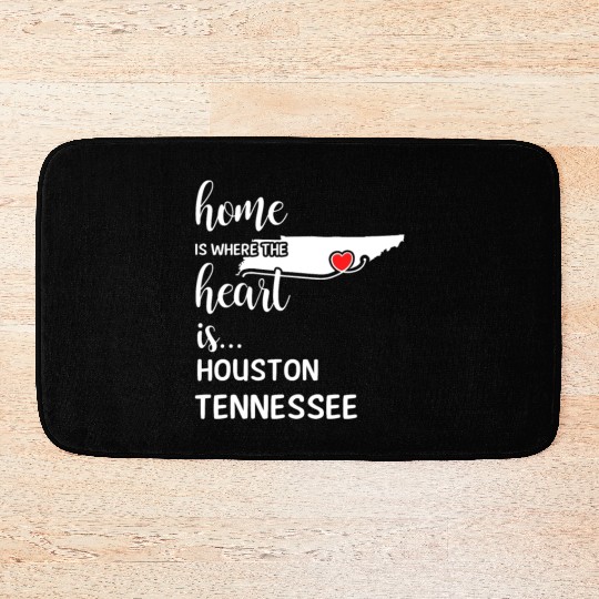 Houston County Tennessee Is Where My Heart Is Gift Bath Mats