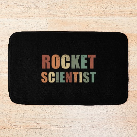 Rocket Scientist Aerospace Engineer Spaceship Bath Mats