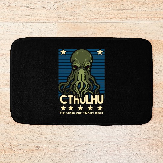 Cthulhu! The Stars are finally right! Bath Mats