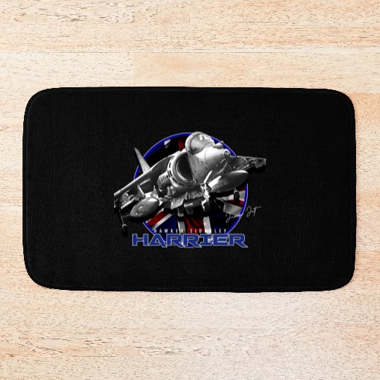 Harrier Jump Jet Royal Air Force Fighterjet Bath Mats