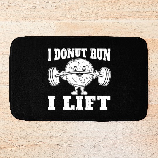 Fitness Donut Funny Donut Gym Bath Mats