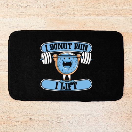 Fitness Donut Funny Donut Gym Bath Mats
