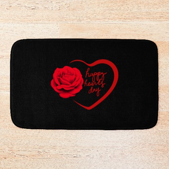 spread love with valentine Bath Mats
