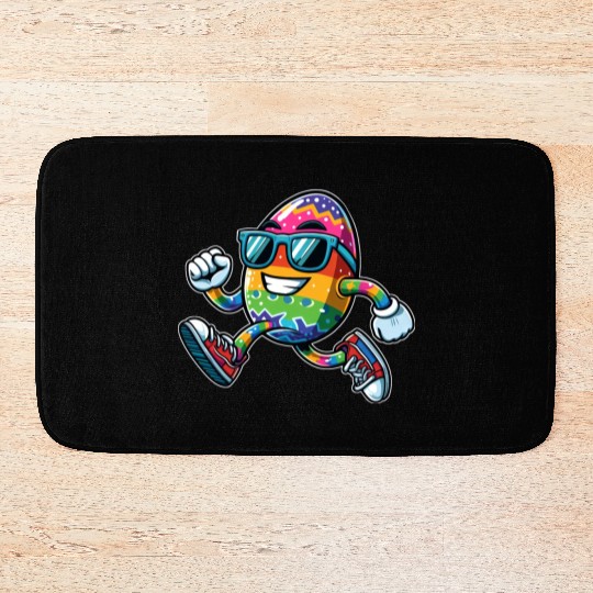 Easter Egg Easter Egg Running Race Jogging Jogger Bath Mats
