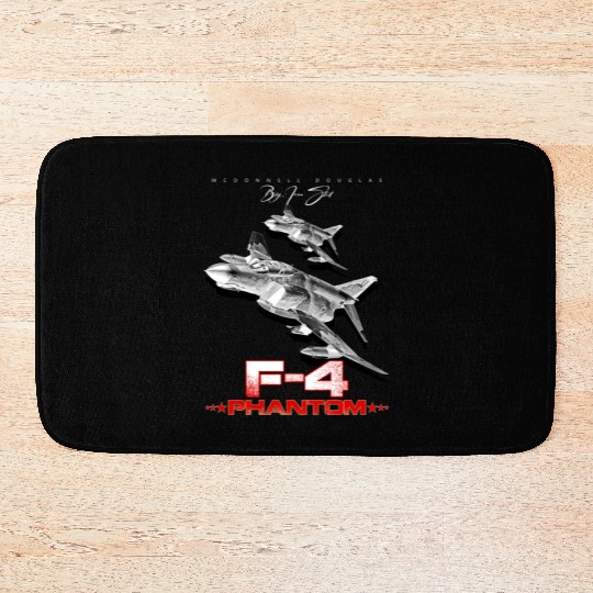 F-4 Phantom Us Air Force Fighter jet Bath Mats