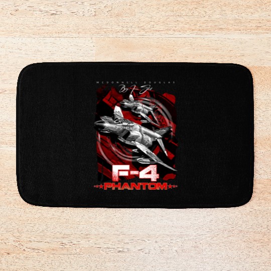 F-4 Phantom Us Air Force Fighter jet Bath Mats