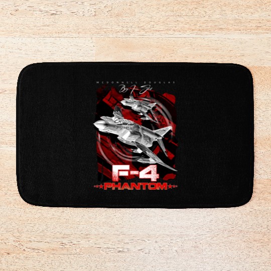 F-4 Phantom Us Air Force Fighter jet Bath Mats
