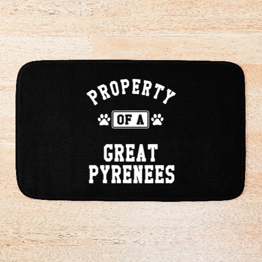 Property of Great Pyrenees Bath Mats