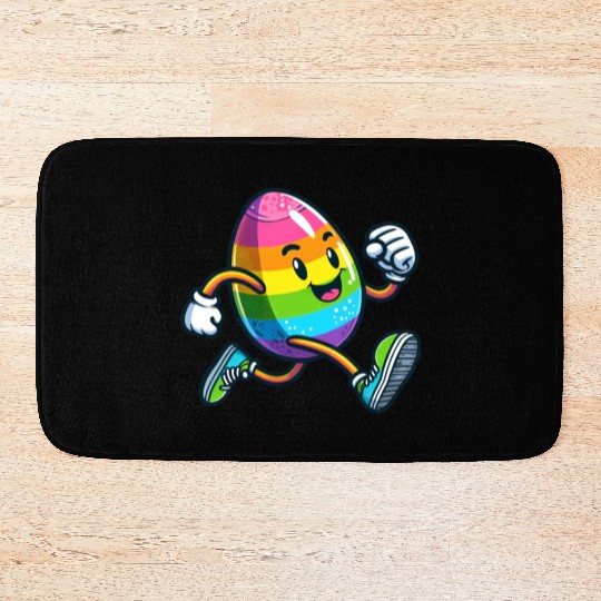 Easter Egg Marathon Jogging Running Fitness Bath Mats