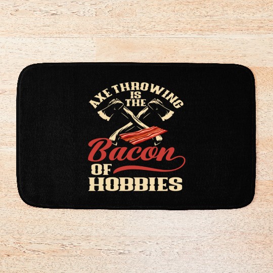 Axe Throwing Axe Throwing Bacon Sport Bath Mats