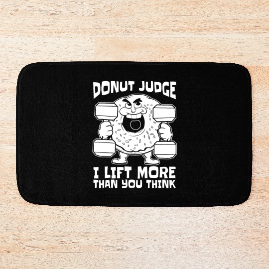Fitness Donut Funny Donut Gym Bath Mats
