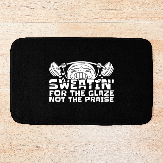 Fitness Donut Funny Donut Gym Bath Mats