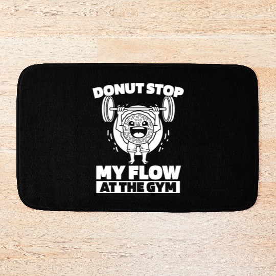 Fitness Donut Funny Donut Gym Bath Mats