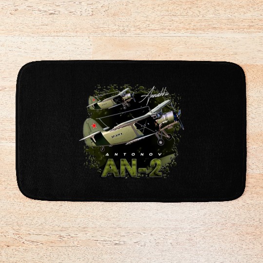 Antonov AN-2 Vintage Russian Aircraft Bath Mats