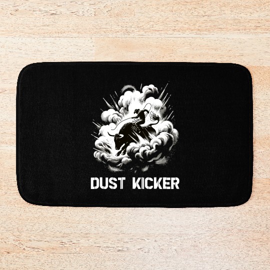 Rodeo Bull Riding Livestock Show Farmer Cattle Bath Mats