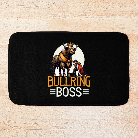 Rodeo Bull Riding Livestock Show Farmer Cattle Bath Mats