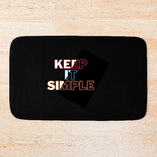 Minimalist Mastery: Keep It Simple Apparel Bath Mats