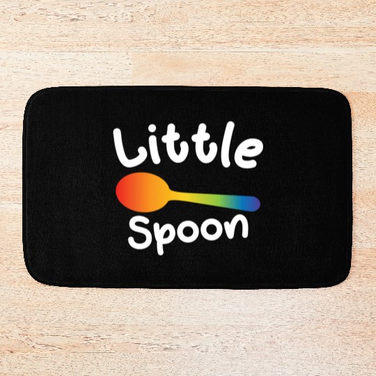 Little Spoon LGBT Pride Gay Lesbian Couple Love Bath Mats