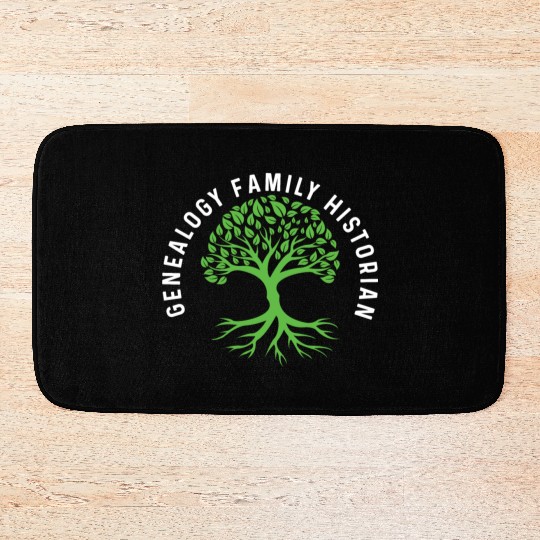 Genealogy Family Historian Archaeologist Gift Bath Mats