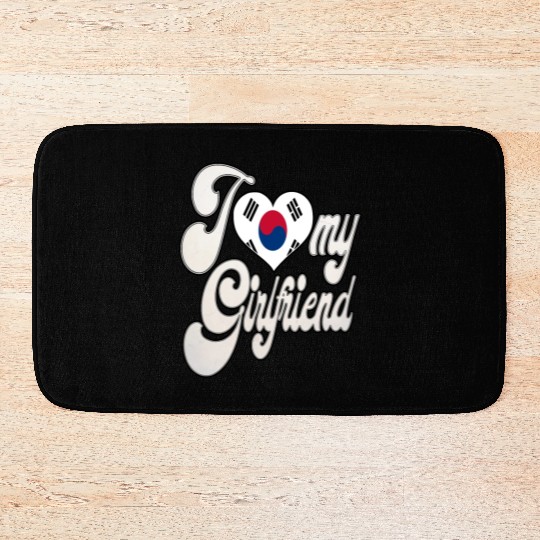 uploadedI Love My South Korean Girlfriend Bath Mats