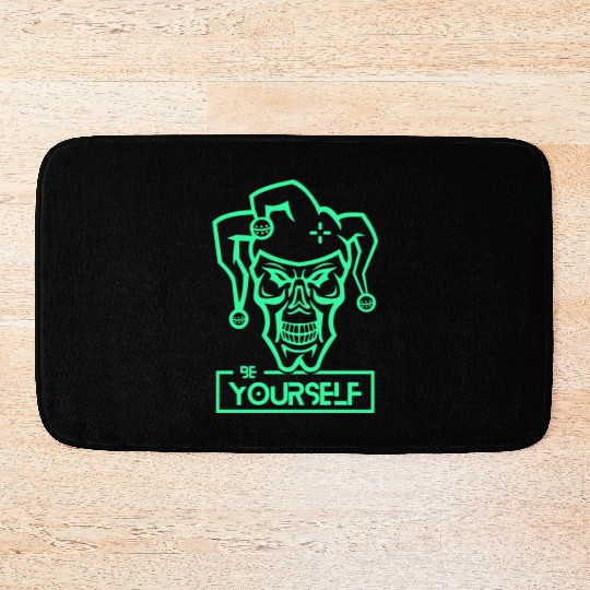 Be Yourself Crazy Joker neon Style Design Bath Mats