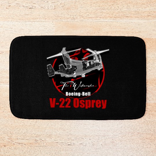V22 Osprey Us Air Force Hybrid Aircraft Bath Mats