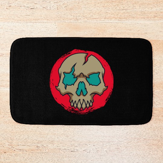 Animal crossing skull Bath Mats