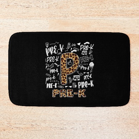 Leopard Print Pre K Bath Mats