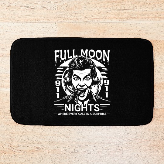 Full Moon Nights Where Every Call is a Surprise Bath Mats